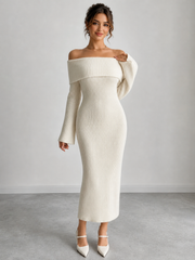 White Bardot Bodycon