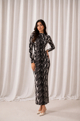 Zebra Noir Bodycon