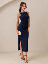 Blue Ruche Bodycon
