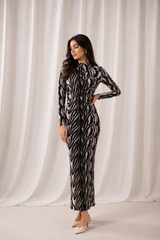 Zebra Noir Bodycon