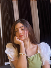 Flair And Feminine Charm In Lime