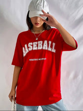 Baseball Spirit Oversized Shirt