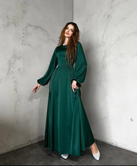 VELORA GREEN GOWN