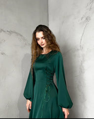 VELORA GREEN GOWN