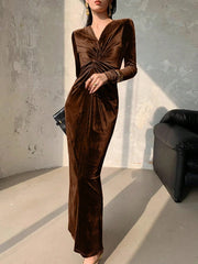 Mocha Luxe Gown