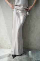 Satin Pearl Skirt