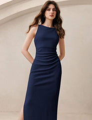 Blue Ruche Bodycon