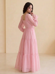 Pink Glace Frock