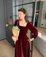 MIDNIGHT VELVET FROCK