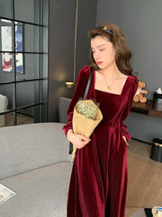 MIDNIGHT VELVET FROCK