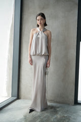Satin Pearl Skirt
