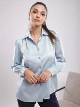 Classic Grey Silk Shirt