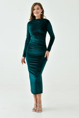 ALESSO GREEN VELVET BODYCON