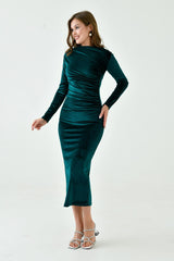 ALESSO GREEN VELVET BODYCON