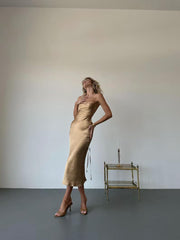 LUSTROUS LUXE SILK BODYCON