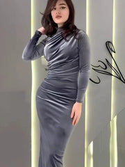 Beautiful Velvet Bodycon - Veer Clothing