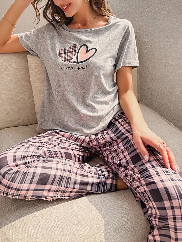 DOUBLE HEARTED PJs SET