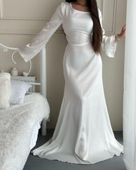 White Luxury Dress - Veer Clothing