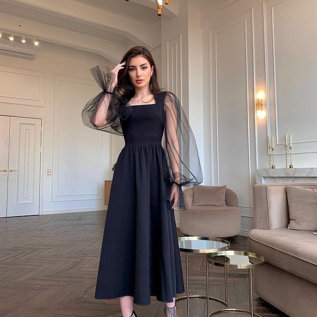 Veer Noir Majesty Dress