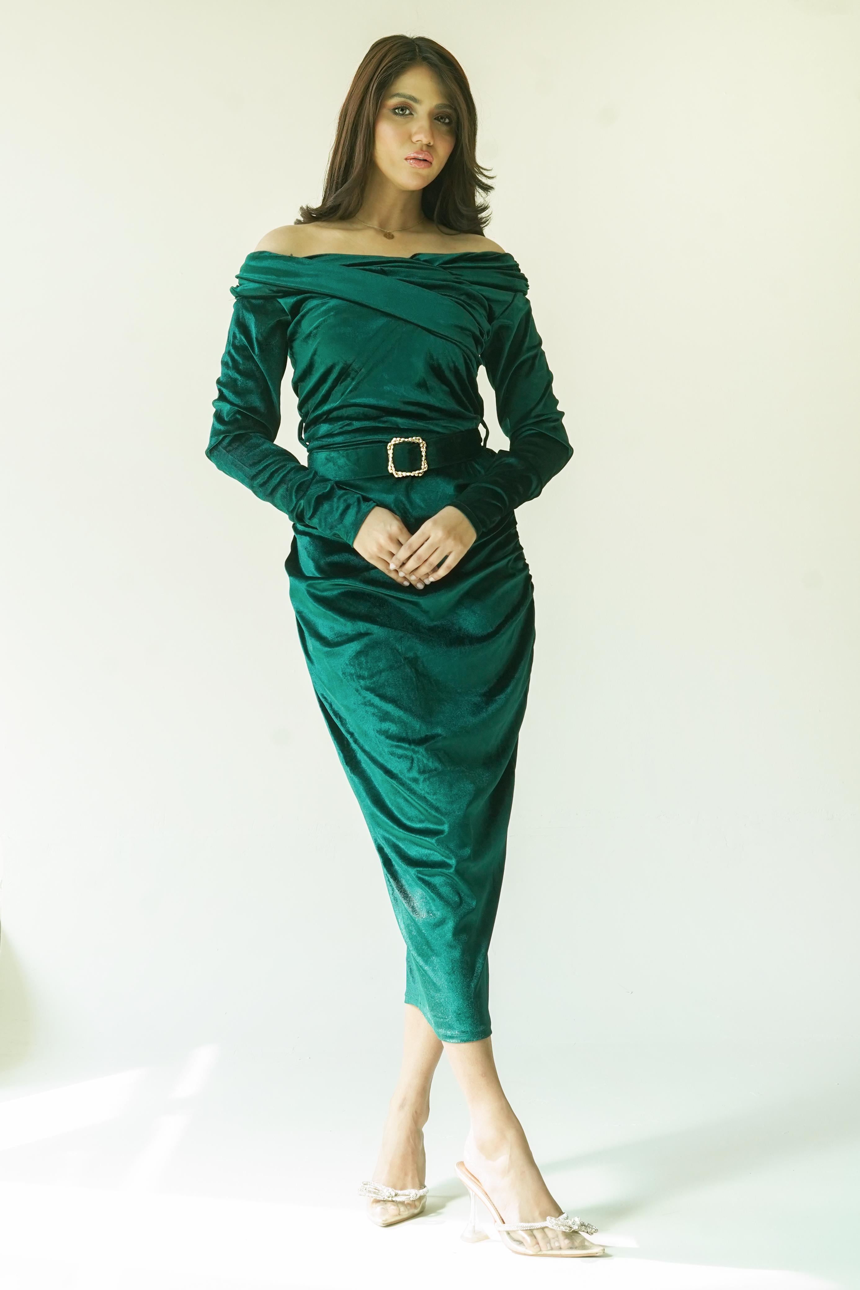 EMERALD CURVE BODYCON