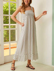 Polka Charm Maxi Dress