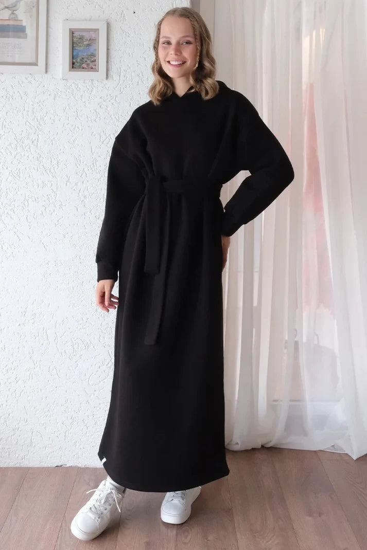 Versatile Modest Hooded Maxi