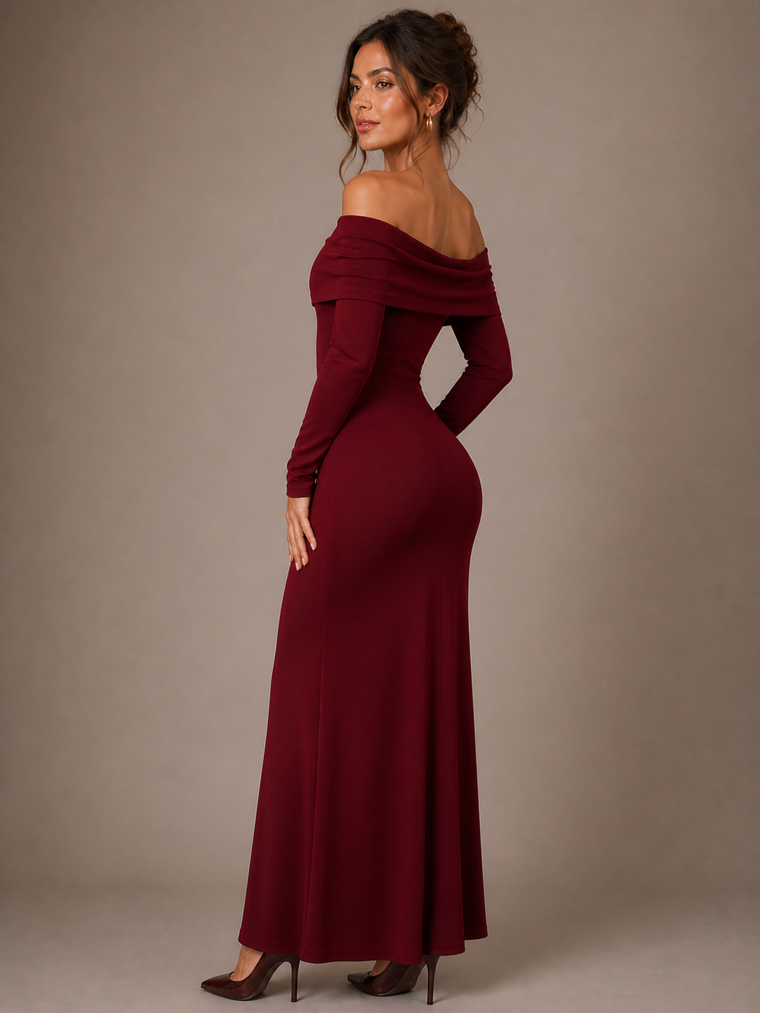 Damson Drape Bodycon