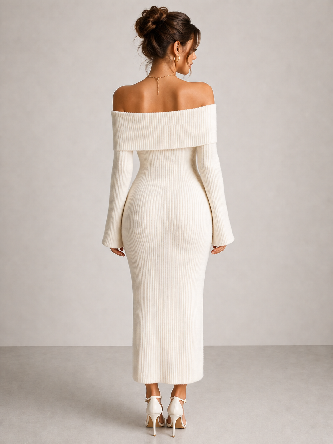 White Bardot Bodycon