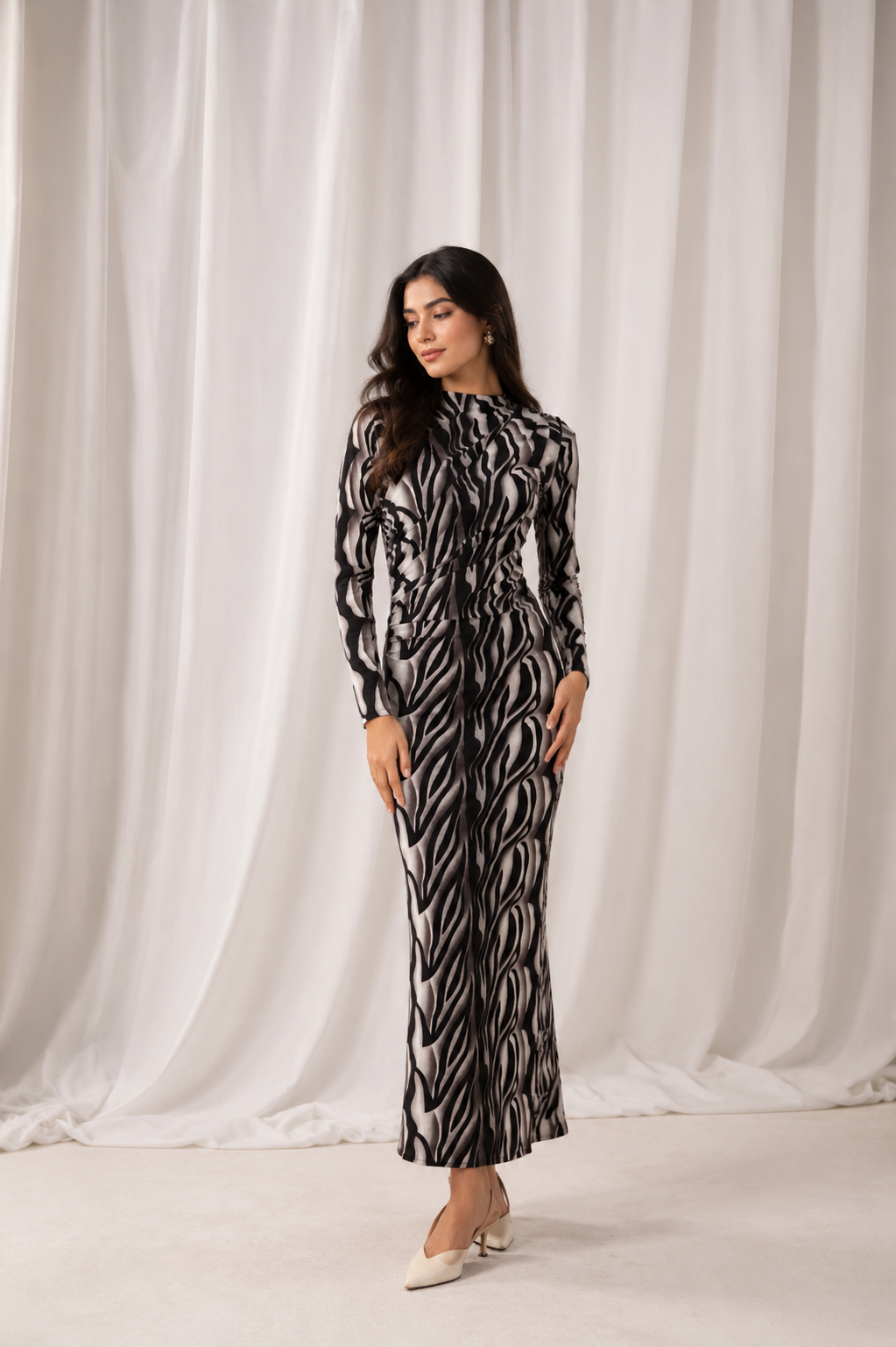 Zebra Noir Bodycon