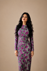 WILD ORCHID VIBE BODYCON