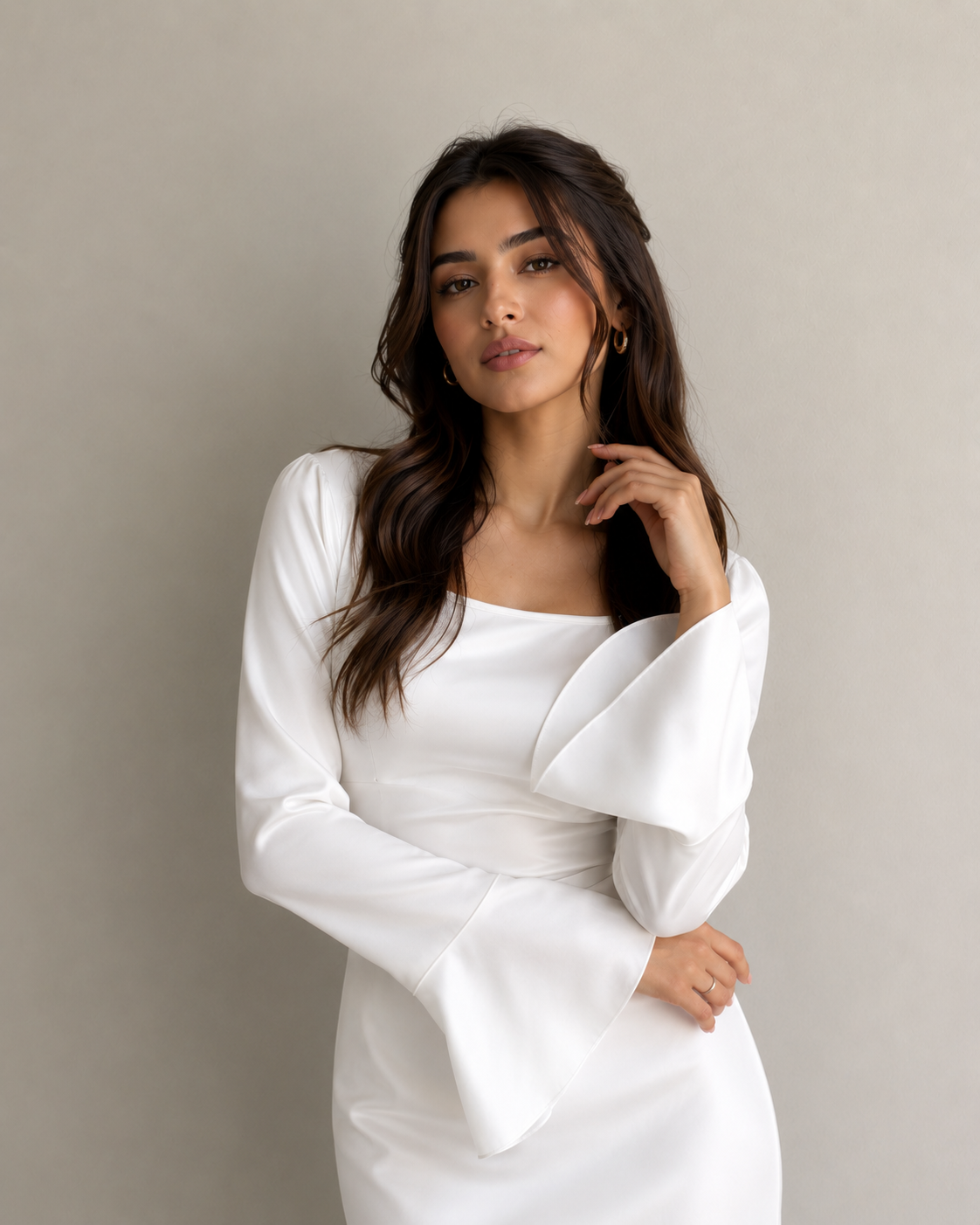 White Luxury Dress