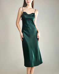 ELEGANT GREEN SILK BODYCON