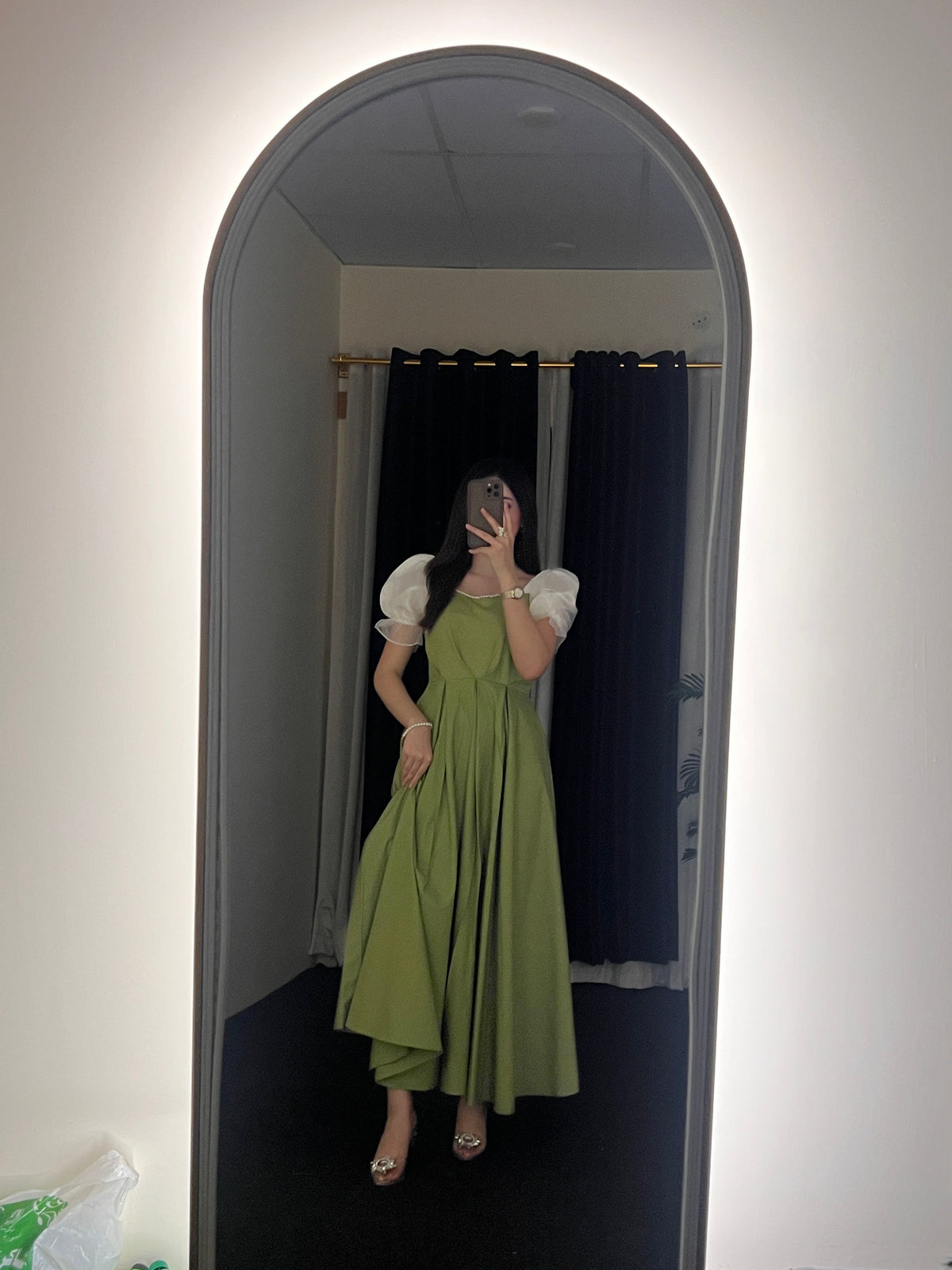 Flair And Feminine Charm In Lime