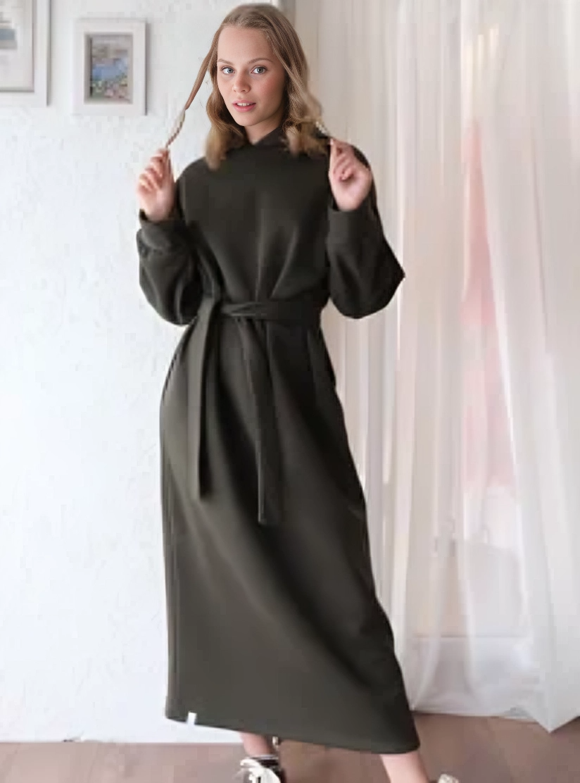 Versatile Modest Hooded Maxi