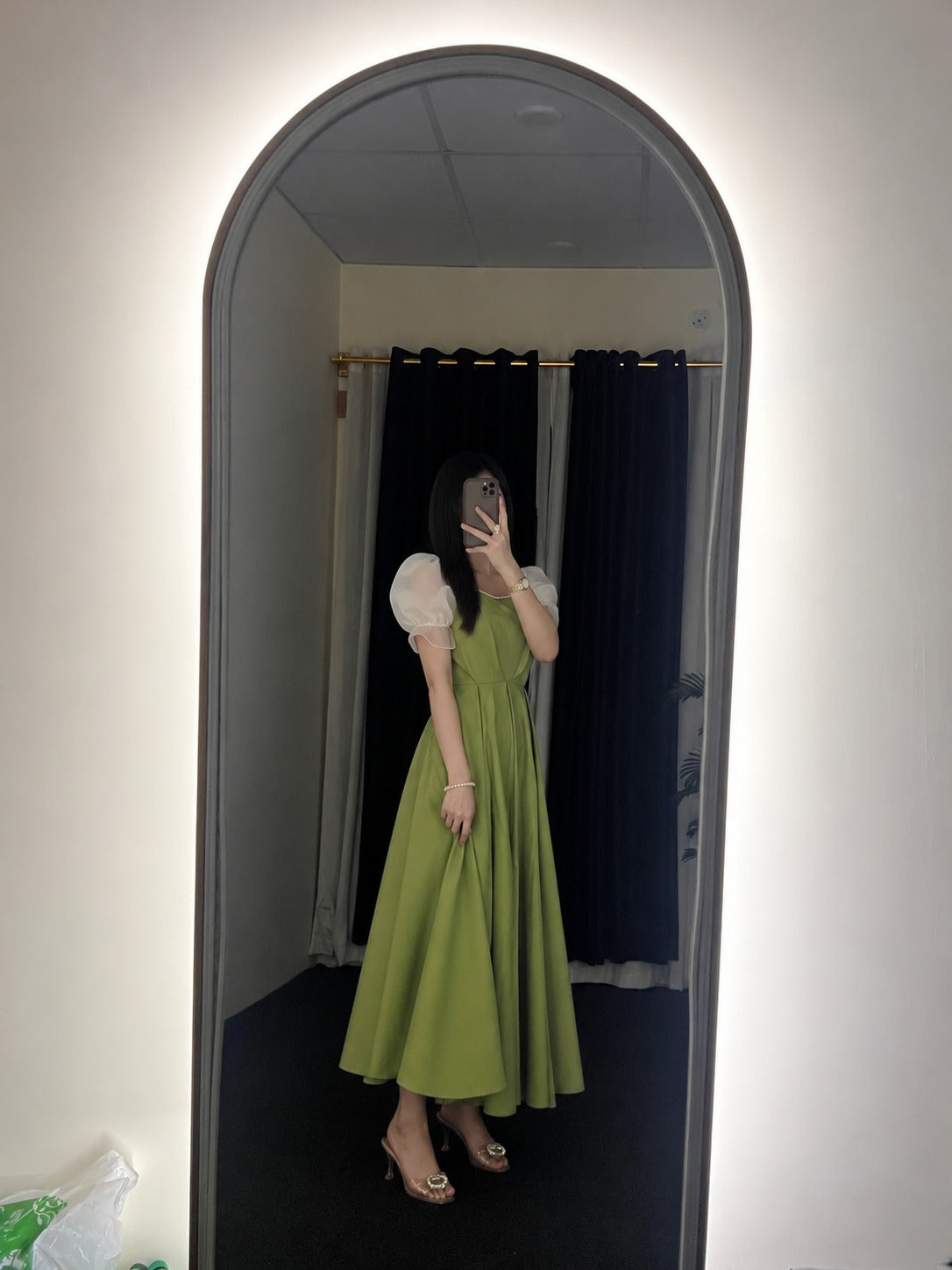 Flair And Feminine Charm In Lime