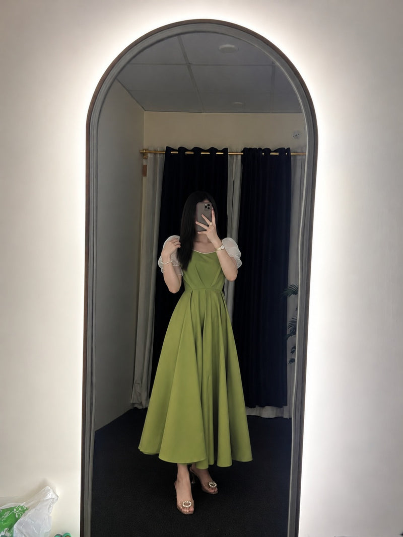 Flair And Feminine Charm In Lime