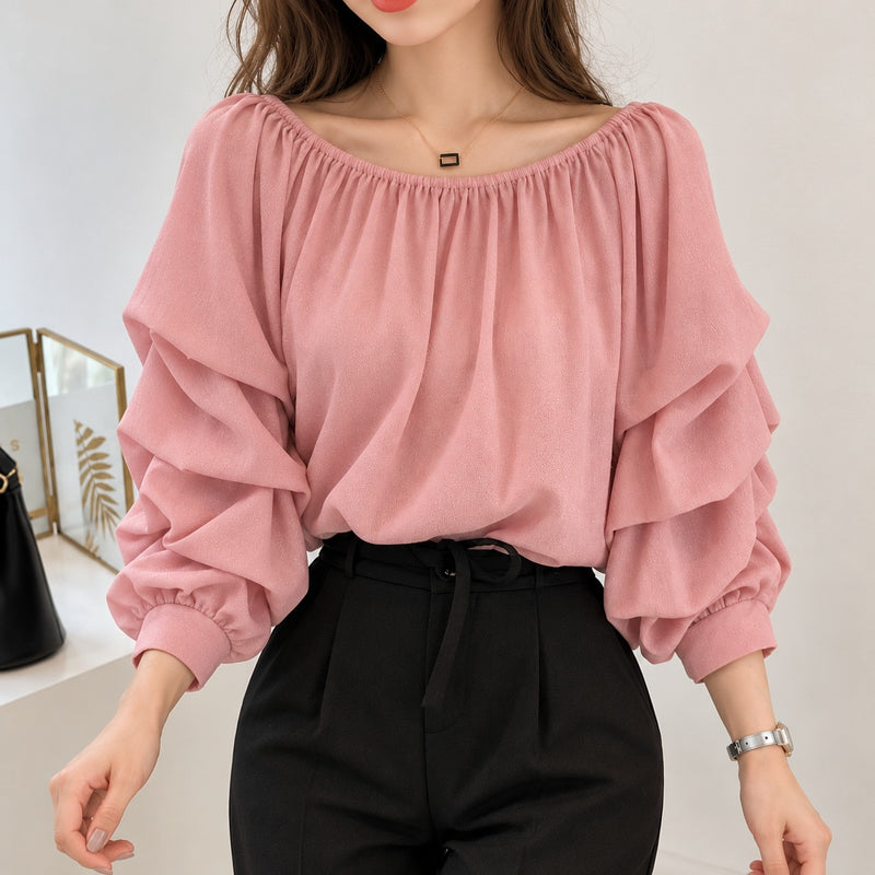 Slash Neck Top