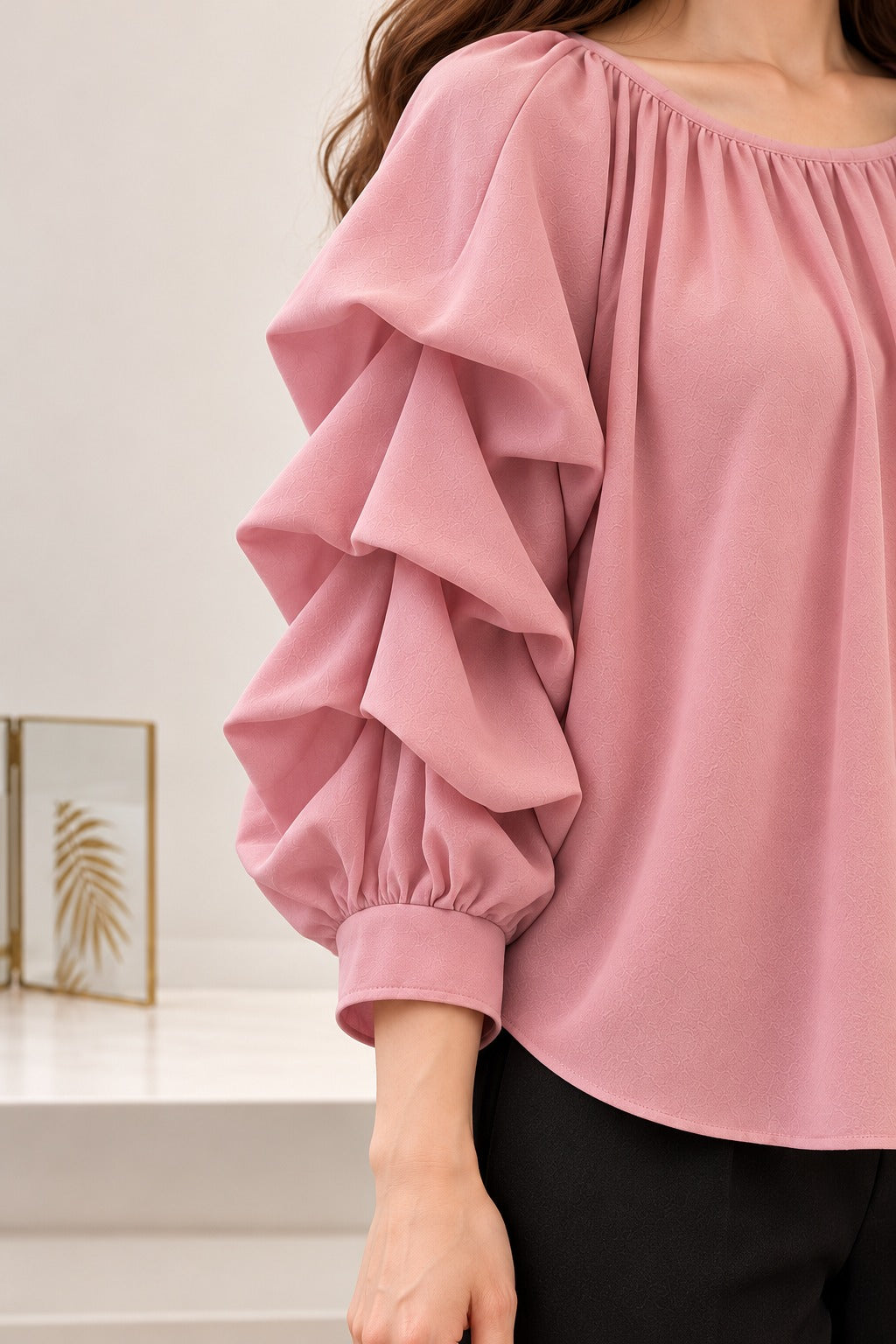Slash Neck Top
