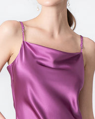 ELEGANT PINK SILK BODYCON
