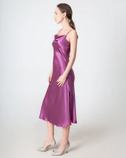 ELEGANT PINK SILK BODYCON