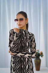 Zebra Noir Bodycon