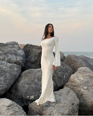 White Silk Bodycon - Veer Clothing