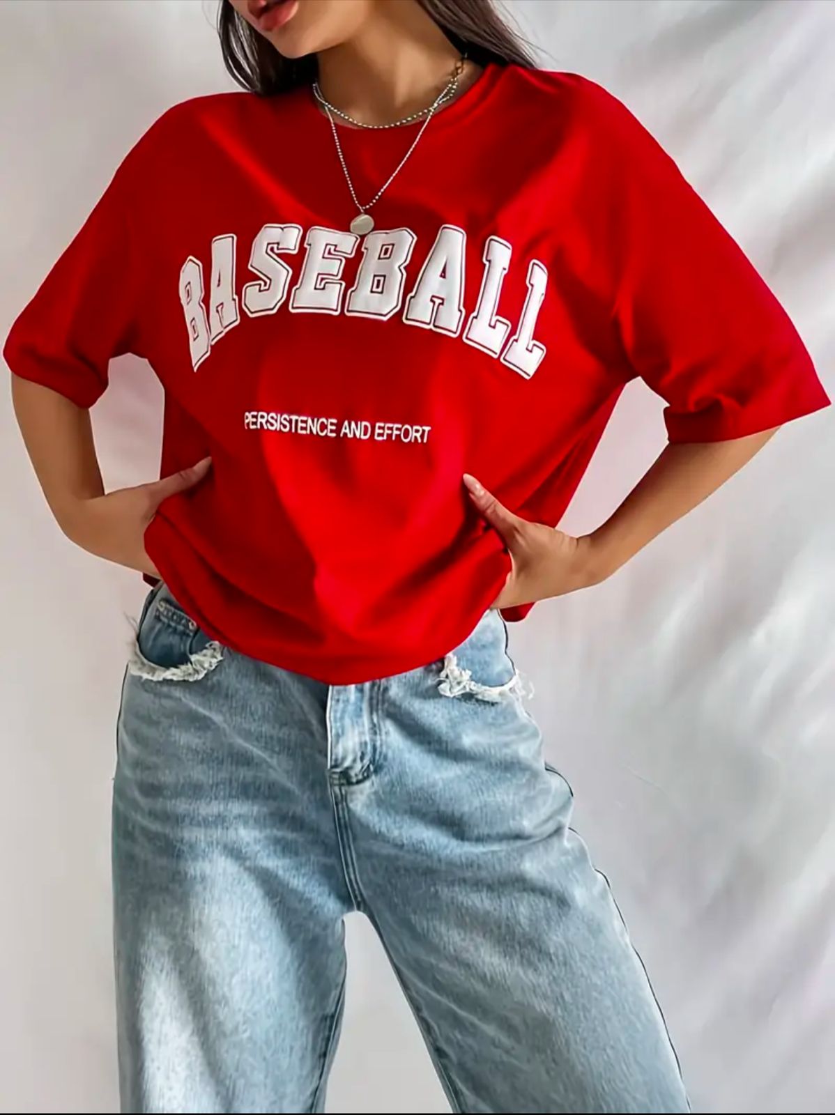 Baseball Spirit Oversized Shirt