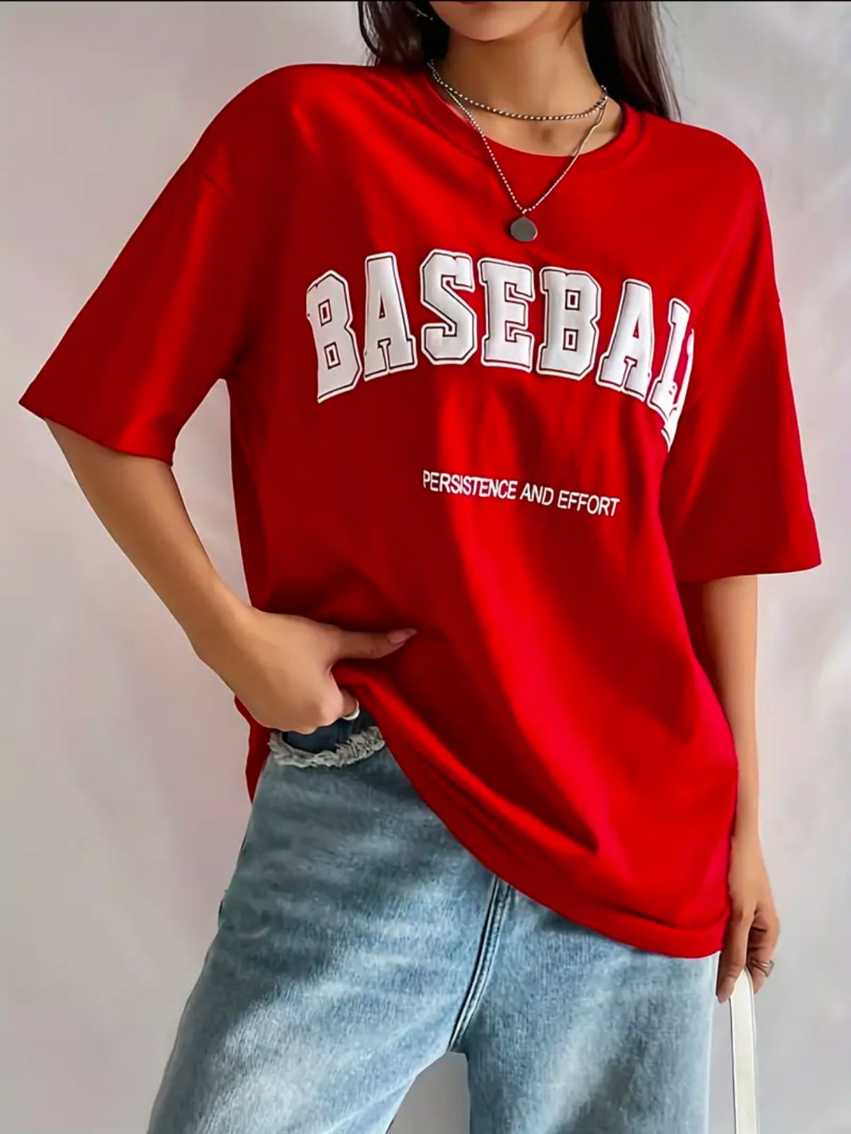 Baseball Spirit Oversized Shirt
