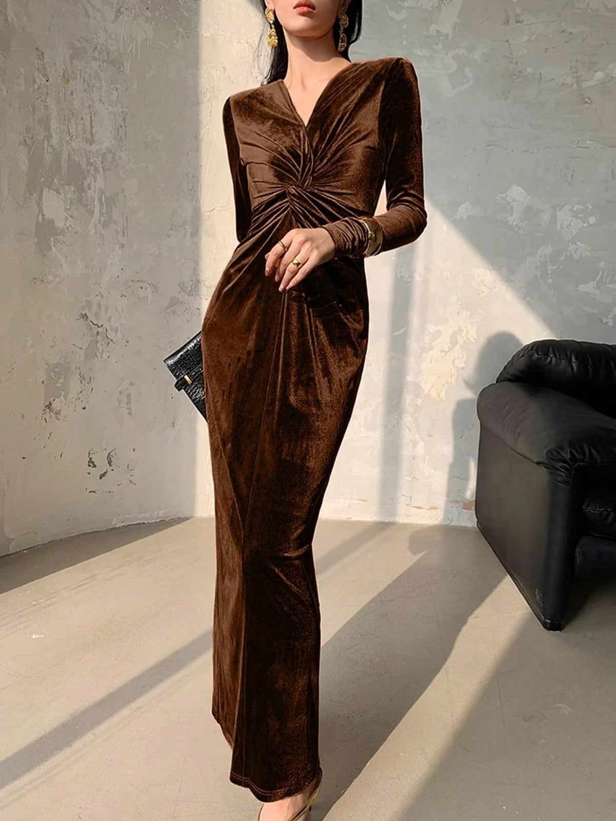 Mocha Luxe Gown