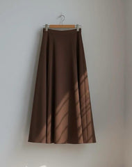 Linear Umber Skirt
