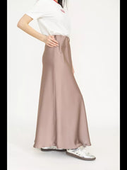 Toasted Rye Satin Skirt