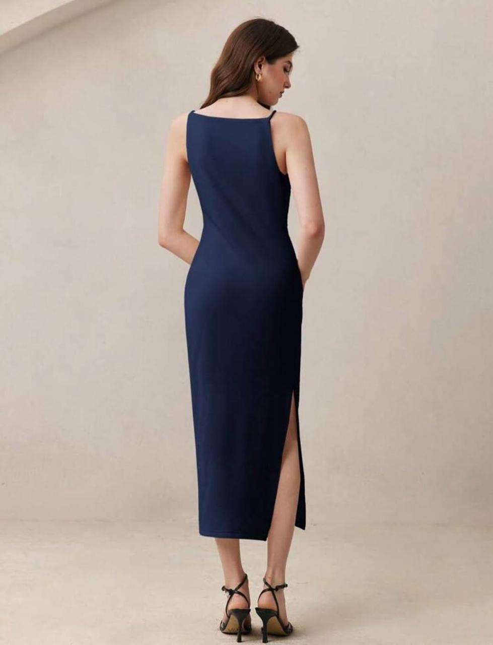 Blue Ruche Bodycon