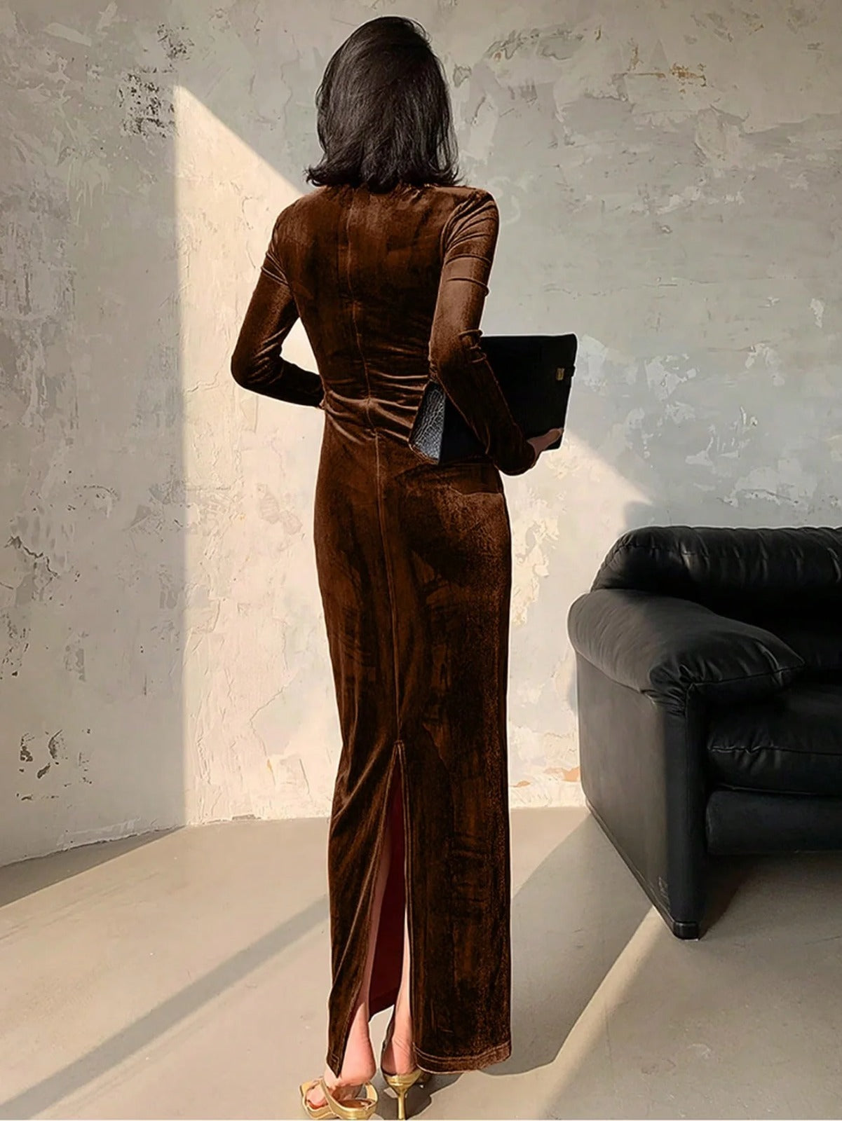 Mocha Luxe Gown