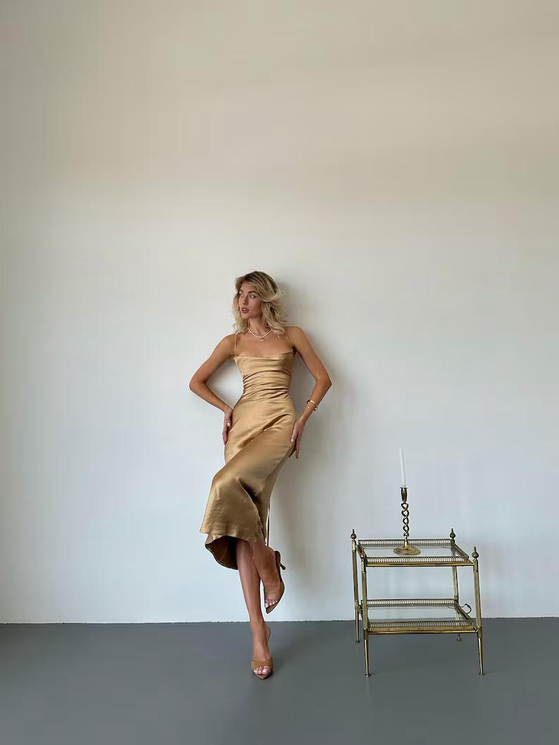 LUSTROUS LUXE SILK BODYCON